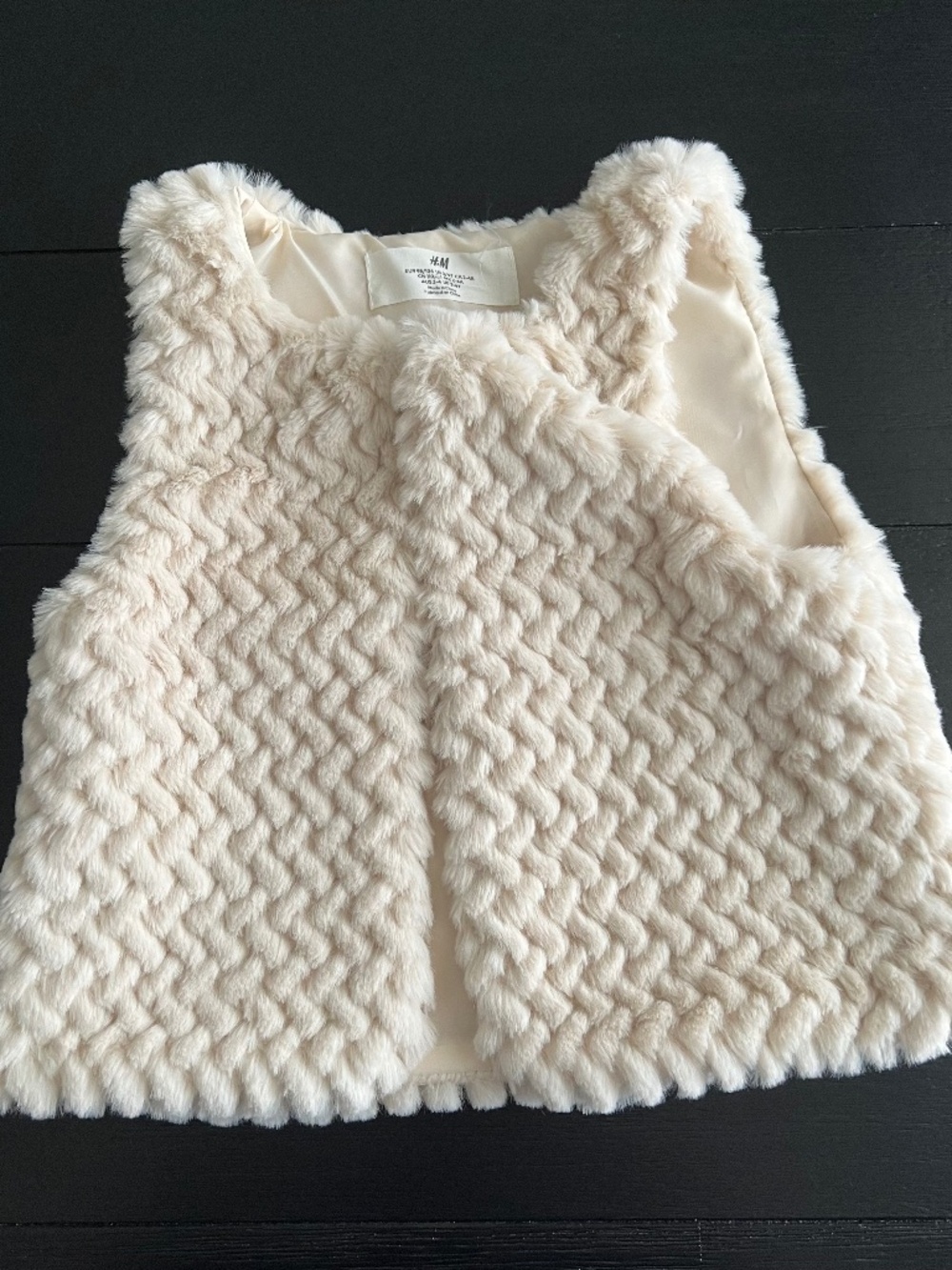 H&M 3T Faux Fur Vest